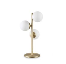 Perlage lampka stołowa 3xG9 12W złoto mat